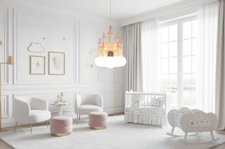 Girls Room Creative Castle Pendant Lamp Chandelier-Kids Room Lights