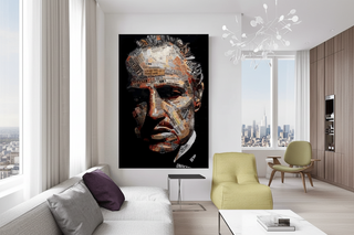 Godfather Canvas Art Poster | Godfather Abstract Canvas Poster-GodFather Art