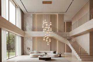 Gold Crystal Gourd Spiral Staircase Chandelier – 4-Mode Smart Control, LED Included, 3 to 60 Heads-GraffitiWallArts