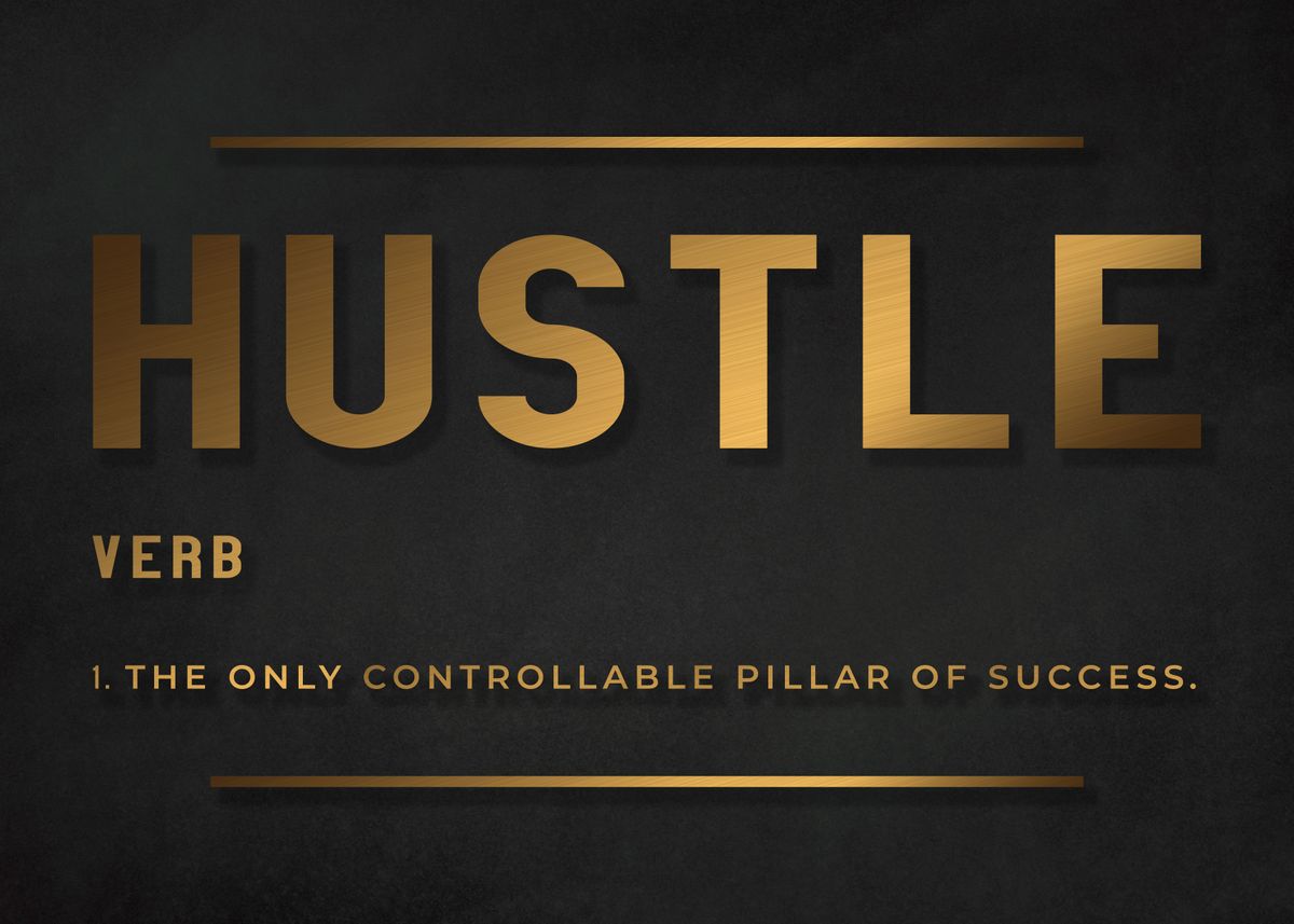Grind Hustle Success Motivational Posters Canvas Wall Art Wall