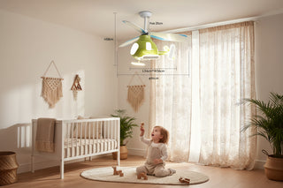Helicopter Ceiling Light with Fan for Kids Room – Fun and Functional Lighting-GraffitiWallArts