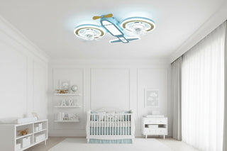 Helicopter Plane Chandelier Light - Unique Aviation Design-Kids Room Lights