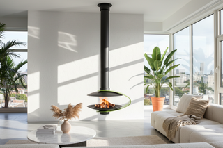 HighArch Hanging Fireplace - Wood, Ethanol & Electric - 60–100cm-GraffitiWallArts