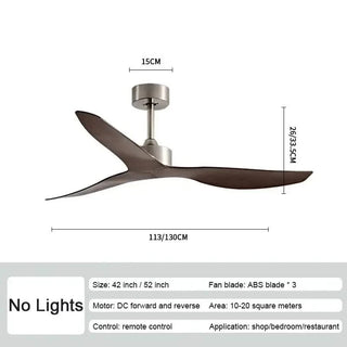 Industrial Wind Ceiling Fan with ABS Blades Silent Fan-GraffitiWallArts