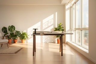 Italian Light Luxury Writing Desk – Ash Wood & Leather Executive Office Desk-GraffitiWallArts