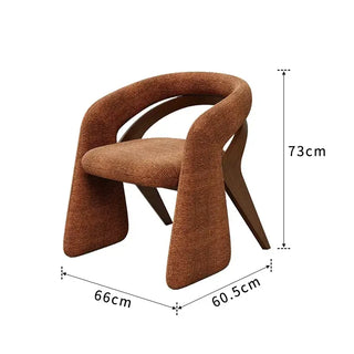 Italian Minimalist Dining Chair | Solid Wood Frame & Upholstered Seat-GraffitiWallArts