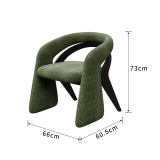 Italian Minimalist Dining Chair | Solid Wood Frame & Upholstered Seat-GraffitiWallArts