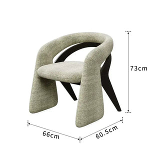 Italian Minimalist Dining Chair | Solid Wood Frame & Upholstered Seat-GraffitiWallArts