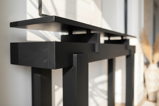 Italian Minimalist Solid Wood Console Table - Slim Hallway & Entryway Wall Table-GraffitiWallArts