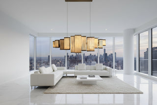 Italy Baxter Copper Spiral Chandelier
