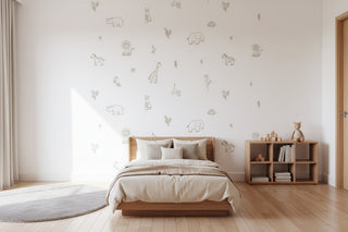 Jungle Animal Wall Stickers for Kids Rooms-GraffitiWallArts