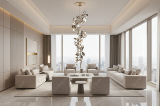 K9 Crystal Spiral Staircase Chandelier Chrome Pendant Light