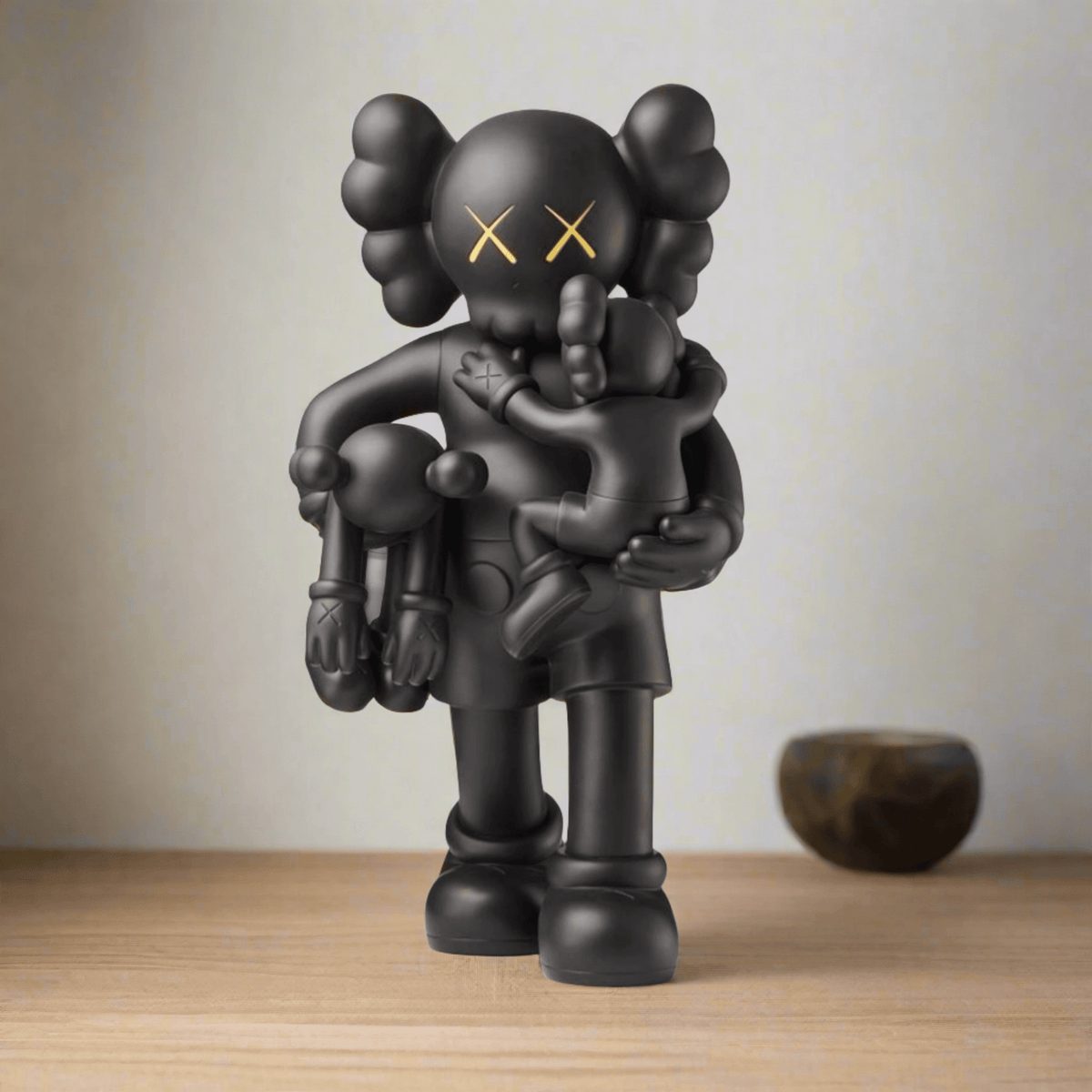 KAWS Clean Slate Black Statue | Large Sculpture | GraffitiWallArt