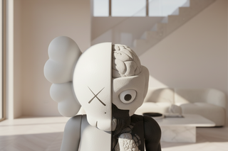 KAWS Companion Lugar de descanso Estatua Gris