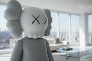 KAWS Four Foot Companion Statue | Grey & Brown Sculpture-GraffitiWallArts