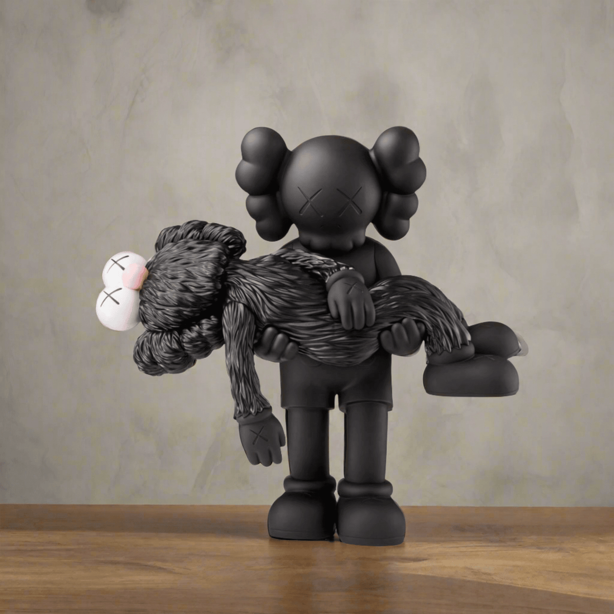 KAWS Gone Black Statue | Large Black Sculpture | GraffitiWallArt