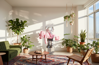 KAWS Gone Pink Statue | Large Pink Sculpture for Home Decor-GraffitiWallArts