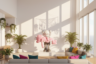 KAWS Gone Pink Statue | Large Pink Sculpture for Home Decor-GraffitiWallArts