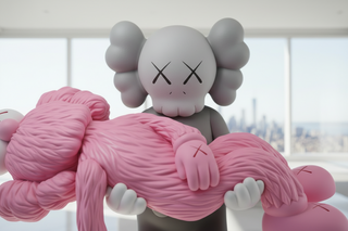 KAWS Gone Pink Statue | Large Pink Sculpture for Home Decor-GraffitiWallArts