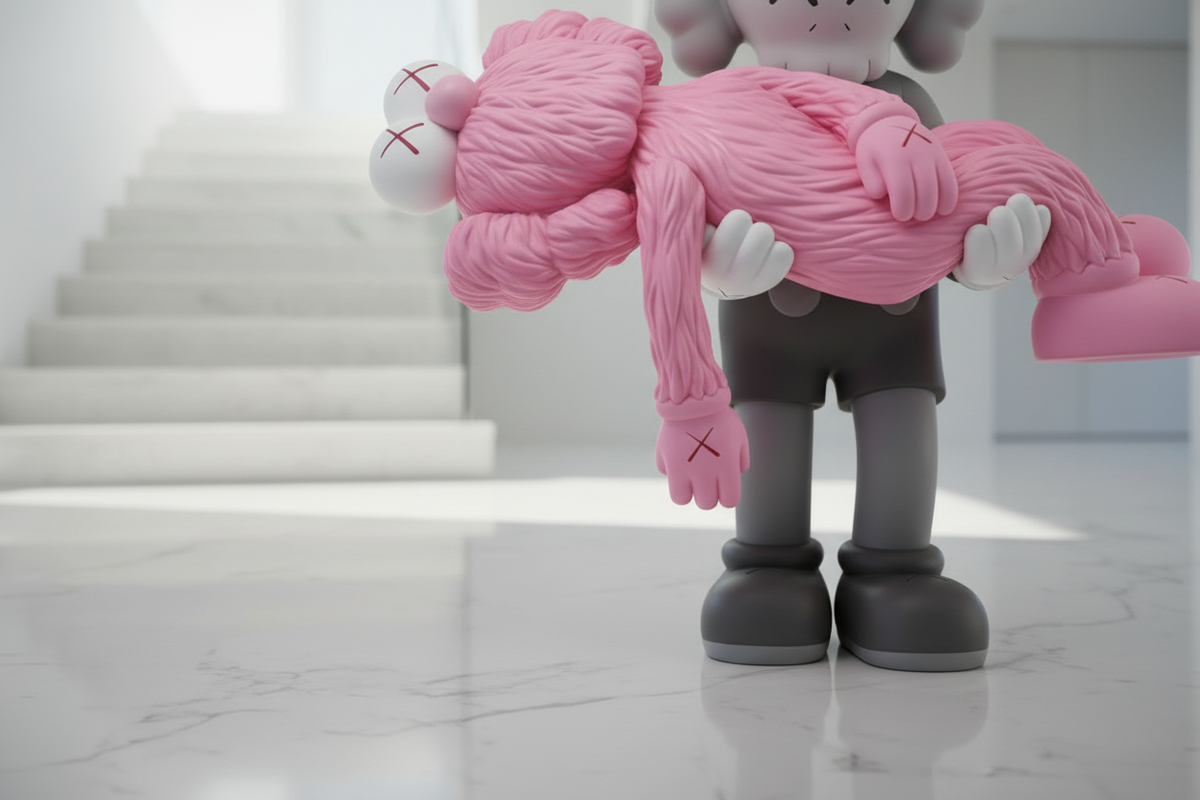 KAWS Gone Pink Statue | Large Pink Sculpture | GraffitiWallArt