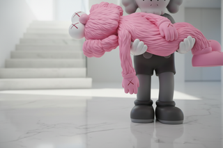KAWS Gone Pink Statue | Large Pink Sculpture for Home Decor-GraffitiWallArts