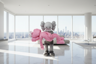 KAWS Gone Pink Statue | Large Pink Sculpture for Home Decor-GraffitiWallArts