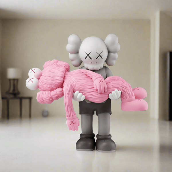 KAWS Gone Pink Statue Sculpture | Ornaments Statues