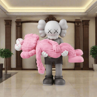 KAWS Gone Pink Statue Sculpture-Ornaments Statues Figurines