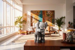 KAWS Hug Together Vinyl Figure Black-Ornaments Statues Figurines