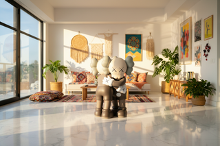 KAWS Hug Together Vinyl Figure Black-Ornaments Statues Figurines