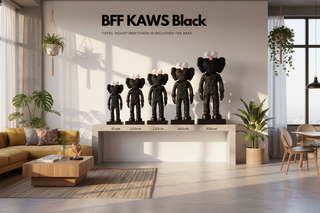 KAWS Inspired Companion Statue | Blue, Pink & Black Sculpture-GraffitiWallArts