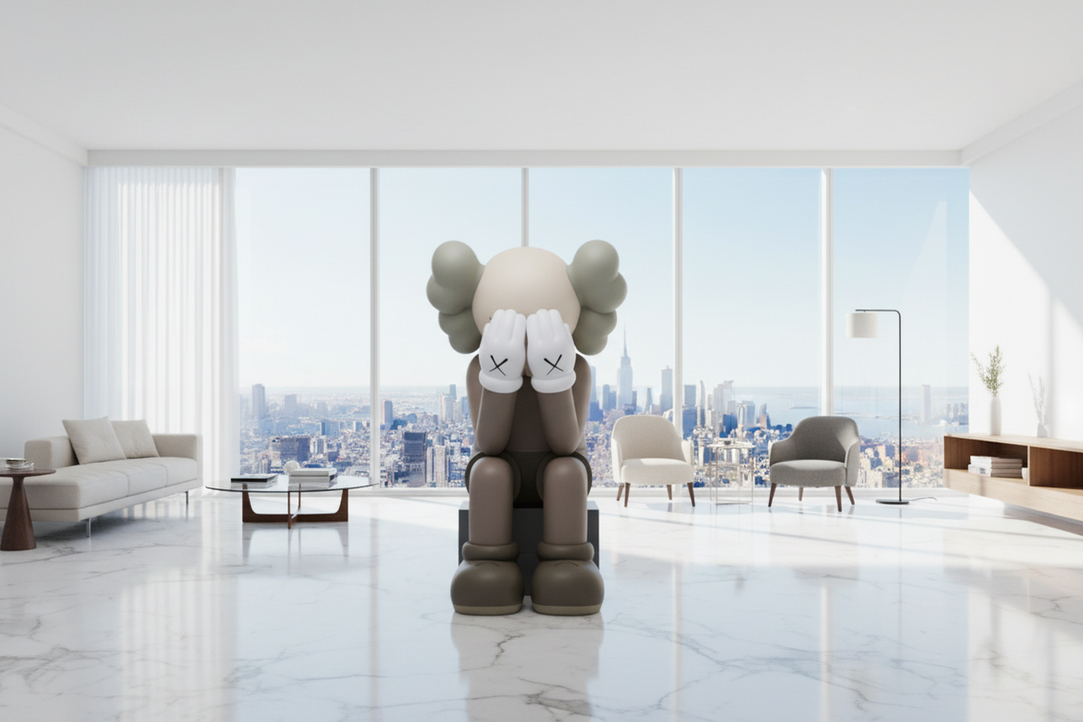 KAWS Passing Through Statue | Large Sculpture | GraffitiWallArt