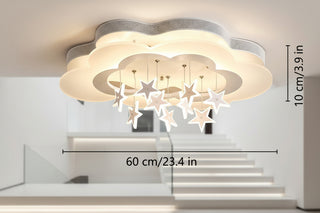 Kids Stars Clouds Ceiling Light | Kids Room Decor Lights-GraffitiWallArts