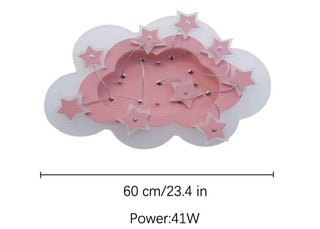 Kids Stars Clouds Ceiling Light | Kids Room Decor Lights-GraffitiWallArts