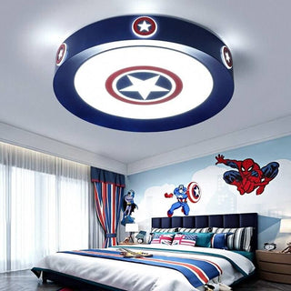 Kids Superman / Captain America Ceiling Light | Kids Room Decor Lights-GraffitiWallArts