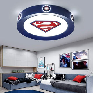 Kids Superman / Captain America Ceiling Light | Kids Room Decor Lights-GraffitiWallArts