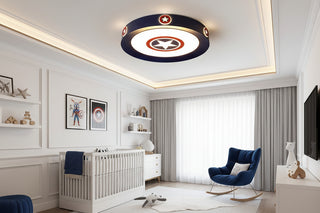 Kids Superman / Captain America Ceiling Light | Kids Room Decor Lights-Kids Room Lights