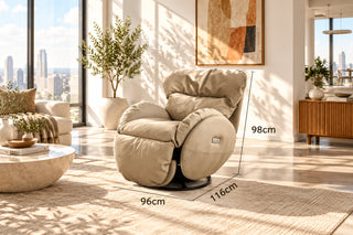 Koala Electric Recliner Chair – Swivel Rocking Lounge Sofa with Adjustable Recline-GraffitiWallArts