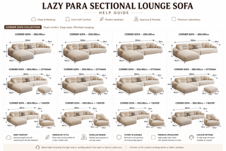 Lazy Para Sectional Lounge Sofa | Velvet Corner Sofa with Ottoman-GraffitiWallArts