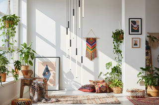 Long Strip Motion Sensor Staircase Chandelier – Smart LED Pendant-GraffitiWallArts