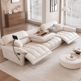 Loveseat Italian Genuine Leather Recliner Sofa-GraffitiWallArts