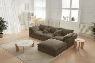 Luxurious American Style Sectional Sofa - Ultimate Comfort-GraffitiWallArts