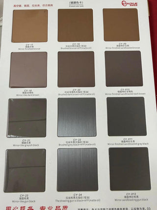 Luxury Metal Finish Colour Card Sample Kit-GraffitiWallArts