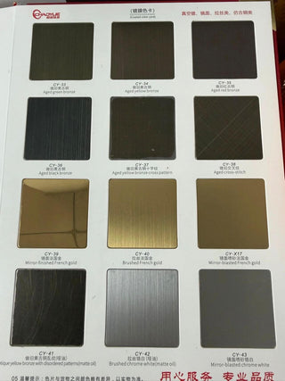 Luxury Metal Finish Colour Card Sample Kit-GraffitiWallArts