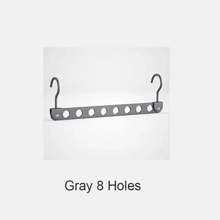 Magic Space-Saving Clothes Hanger – Multi-Hook Rotatable Aluminium Organiser (1 or 2 Hooks, Gray & Gold)-GraffitiWallArts