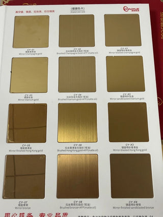 Luxury Metal Finish Colour Card Sample Kit