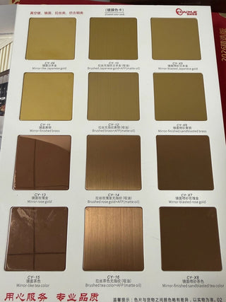 Luxury Metal Finish Colour Card Sample Kit