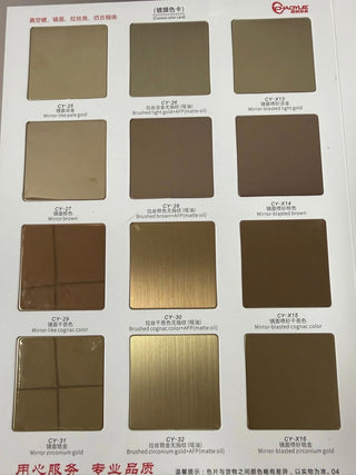 Luxury Metal Finish Colour Card Sample Kit