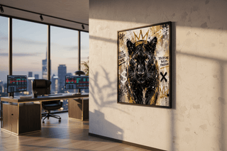 Millionaires Panther Graffiti Canvas Wall Art