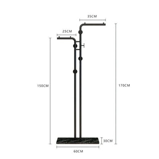 Minimalistic Rod Clothes Coat Hanging Rail Rack-GraffitiWallArts